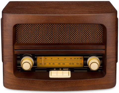 Radio Reveil Retro Vintage Portable Look 60's - Poste Radio FM/AM