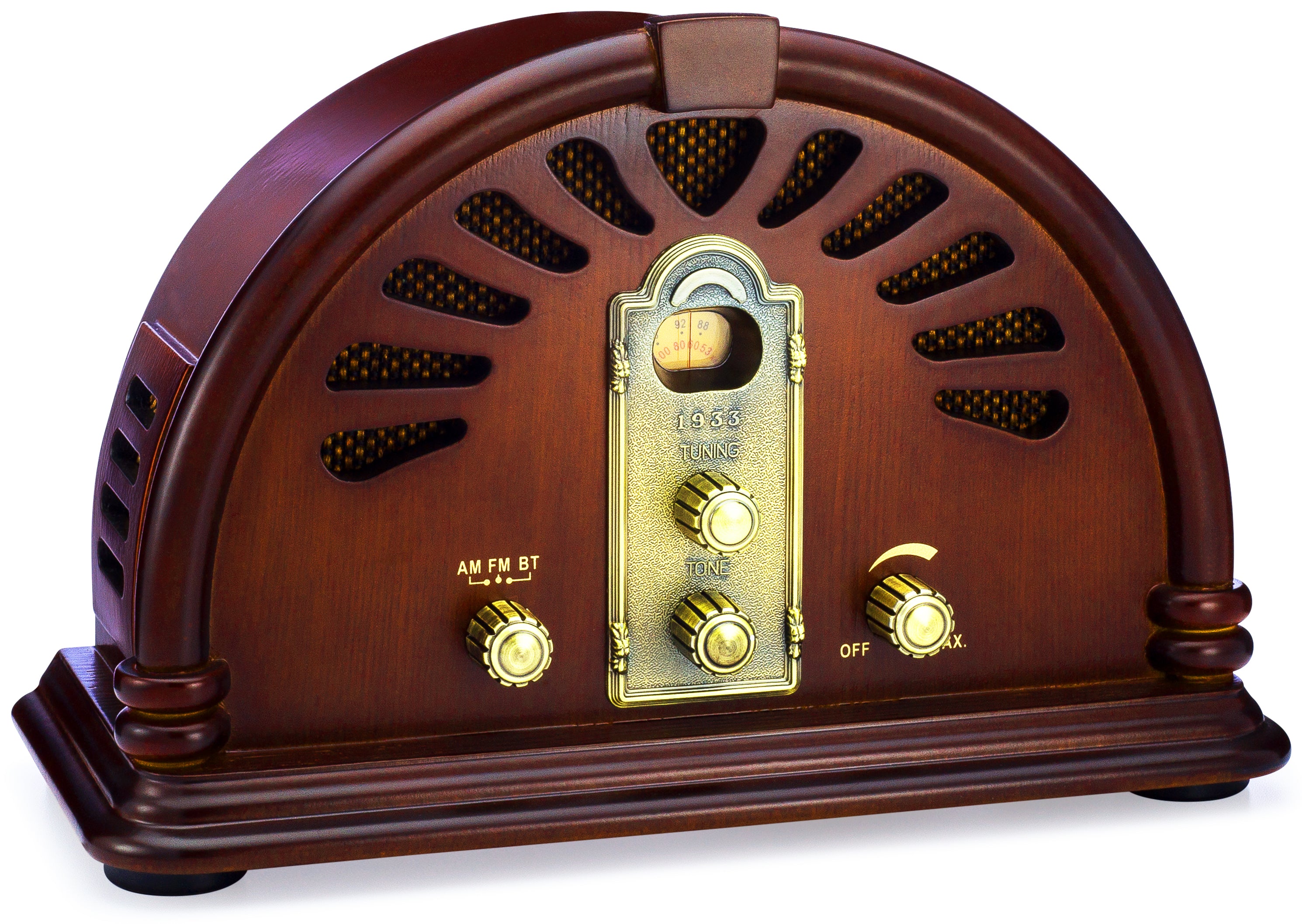 Retro Wooden AM/FM Radio with Bluetooth – ClearClick
